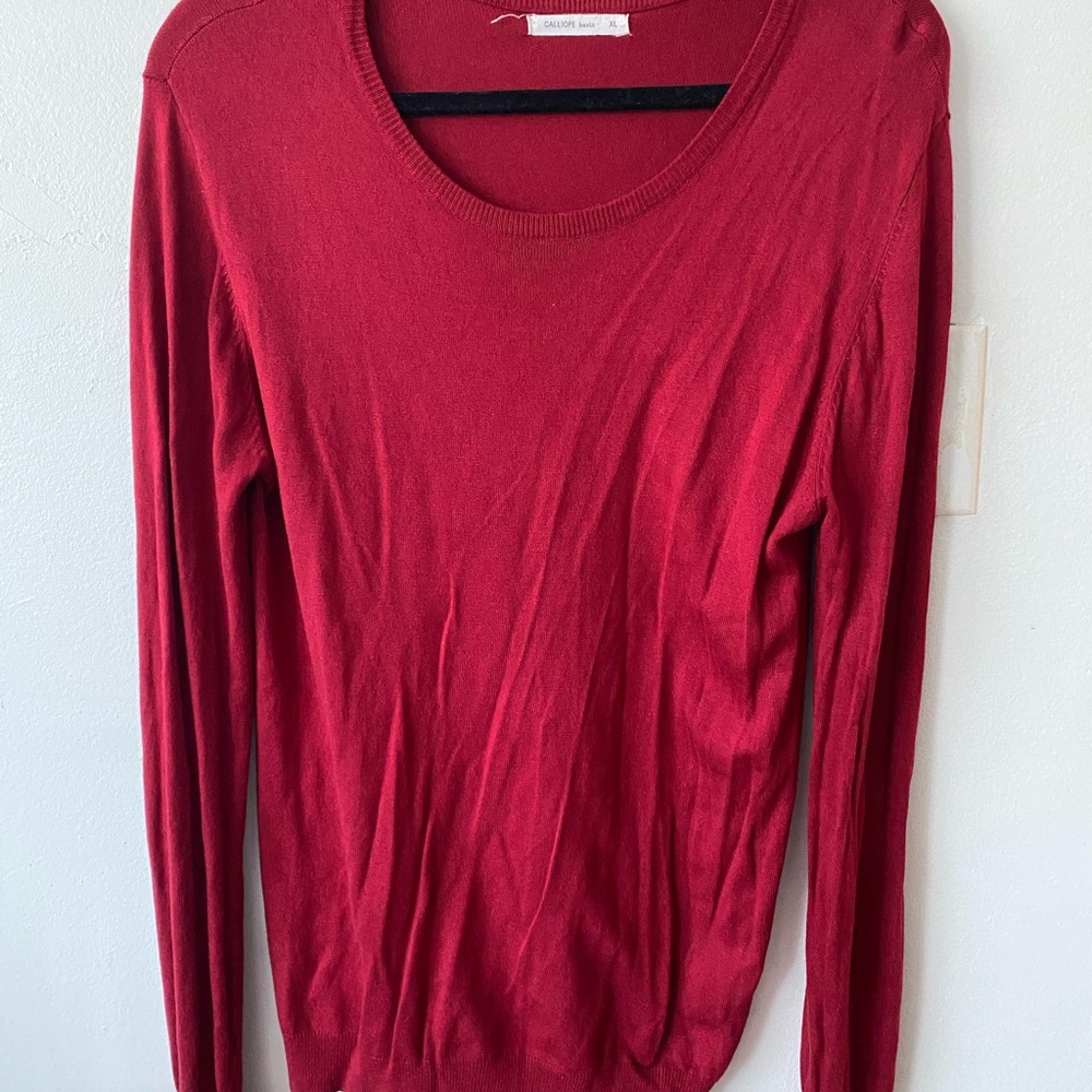 Elegant Red Women's Sweater by [Brand]